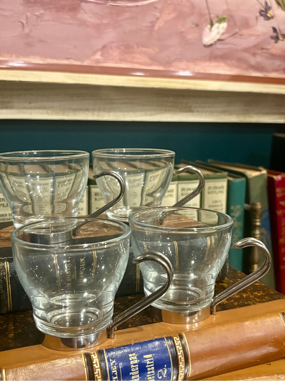 Vintage Italian Vitrosax Espresso Cups (4)